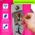 thumbnail image 3 of Maquina Garra Peluches Mini Audiotek Doll Caza Luz Led Sonido Tankman Color Rosa, 3 of 8