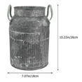 thumbnail image 2 of 1pc Vintage Plantando Cubo Durable Flor Bucket Home Metal Plant Container, 2 of 7