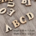 thumbnail image 2 of MasteelfCA 50PCS Unfinished Wooden Capital Letters Alphabet Wood Cutout Discs Assorted Styles For Patchwork Scrapbooking Arts Crafts DIY Decoration Display Decor, 2 of 7