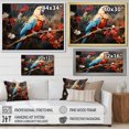 thumbnail image 4 of Designart "Red Harmony Among Parrots II" Parrot Floater Framed Wall Decor, 4 of 5