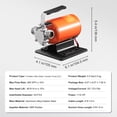 thumbnail image 3 of S-HOME Portable Aluminum Water Transfer Pump With 6 Ft Suction Hose Kit, 12V DC 360 GPH Utility Pump For Garden & Pool, 3 of 9