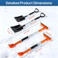 thumbnail image 3 of Realyou Cepillo De Nieve Para Coche De 49,2 Pulgadas Y Raspador De Hielo Para Parabrisas De Coche, Pala De Nieve Extensible 3 En 1 Con Cabeza Ancha, Cabezal De Cepillo De Nieve Pivotante De 180 Y Agar, 3 of 5