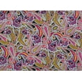 thumbnail image 2 of Zelouf Print On Ity  , Sewing, DIY, Crafts Fabric by the Yard, 937 Blk/fush, 10 Yard, 2 of 2
