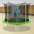 thumbnail image 2 of PayLessHere 12 ft New Outdoor Round Trampoline with Safety Net and Spring Pad for Kids and Adults(Green), 2 of 7