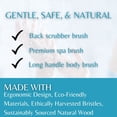 thumbnail image 4 of Bamboo Dual-Sided Shower Brush w/ Bristles & Massaging by LatherGreen, 4 of 5