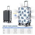 thumbnail image 3 of Cauagu Cute Hippos Print Travel Luggage Cover,Travel Dust-proof Suitcase Cover Softside Suitcase Protector for 18-32inch,Not Included Suitcase, 3 of 8