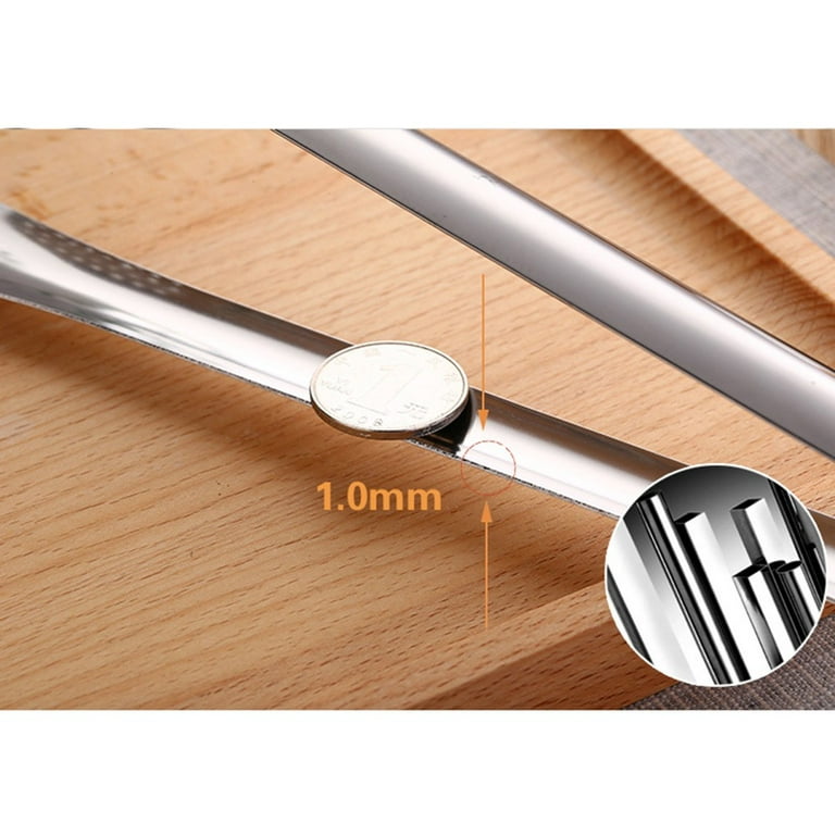 Stainless Steel Tongs, Perfect For Frying, Bbq, And Kebab Skewers, Bar Tongs,  Stainless Steel Food Tongs, Kitchen Utensils Buffet Cooking Tool Anti Heat  Bread Clip Pastry Clamp Utensil Tongs, Kitchen Tool 