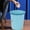 Blue, variant on FAMTKT Trash Can Portable Hollow Paper Cans and Convenient Lidless Living Room Bedroom Household Plastic Garbage Can