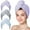 Blue,grey,purple, variant on INCTUO 3 Packs Microfiber Hair Towel, Hair Turbans for Wet Hair, Drying Hair Wrap Towels for Curly Hair Women Anti Frizz (Plum,Navy,Aqua Green)