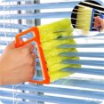thumbnail image 5 of 2pc Blind Cleaner Tool Mini Venetian Blind Duster Brush, 7-Slat Design 200% Efficiency, Detachable Washable Cotton Bristles ABS Handle, Hanging Storage, 5 of 9
