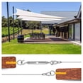 thumbnail image 4 of Turnbuckle Tensioner, Aluminum Sleeve, And Plastic Anchors Included, Waterproof Rust Resistant For Deck Cable Railing, Picture Display, 30M Length Vinyl Coated Wire Rope,, 4 of 5