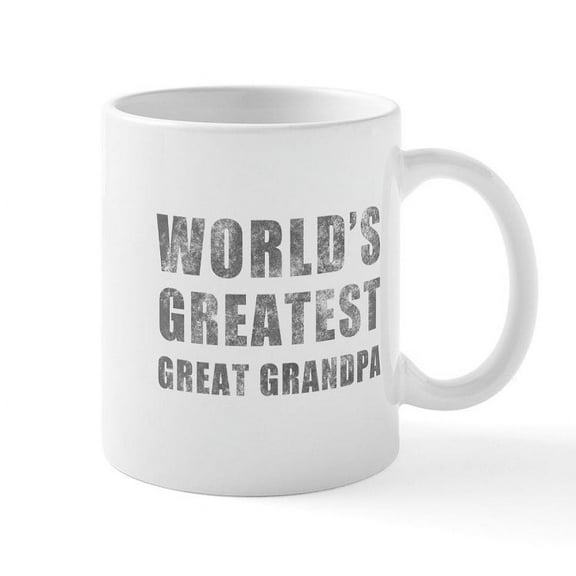 CafePress - World's Greatest Great Grandpa (Grunge) Mug - 11 oz Ceramic Mug - Novelty Coffee Tea Cup