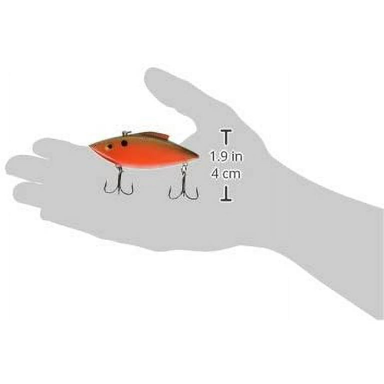 Bill Lewis Rat-L-Trap 1/2 Ounce Lipless Crankbait - Red Shad Fishing Lure For Bass & Predator Fish