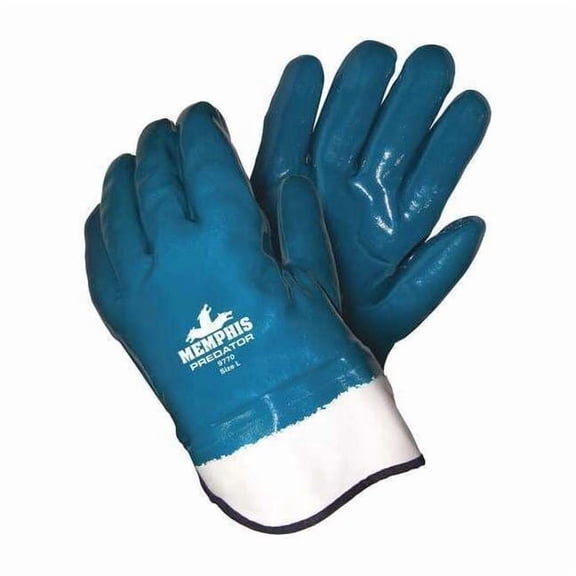Mcr Safety Coated Gloves, Cut Level A4 ,Foam Nitrile ,Smooth ,L 1 PR 9770