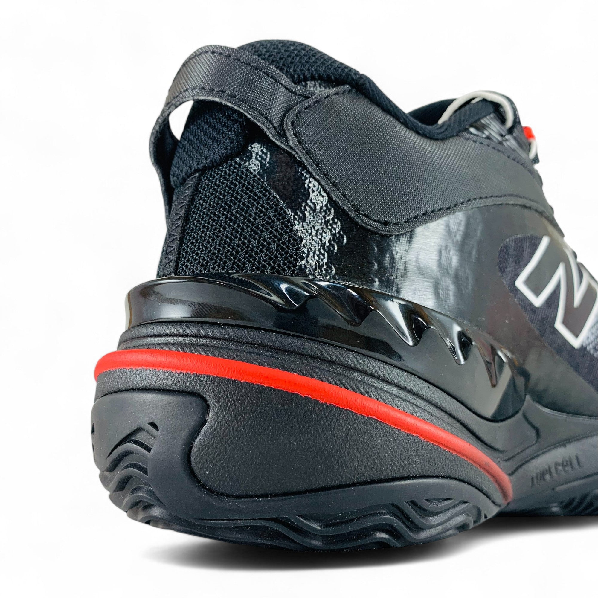 New Balance HESI Low v2 Black White Team Red Men's Wide Basketball