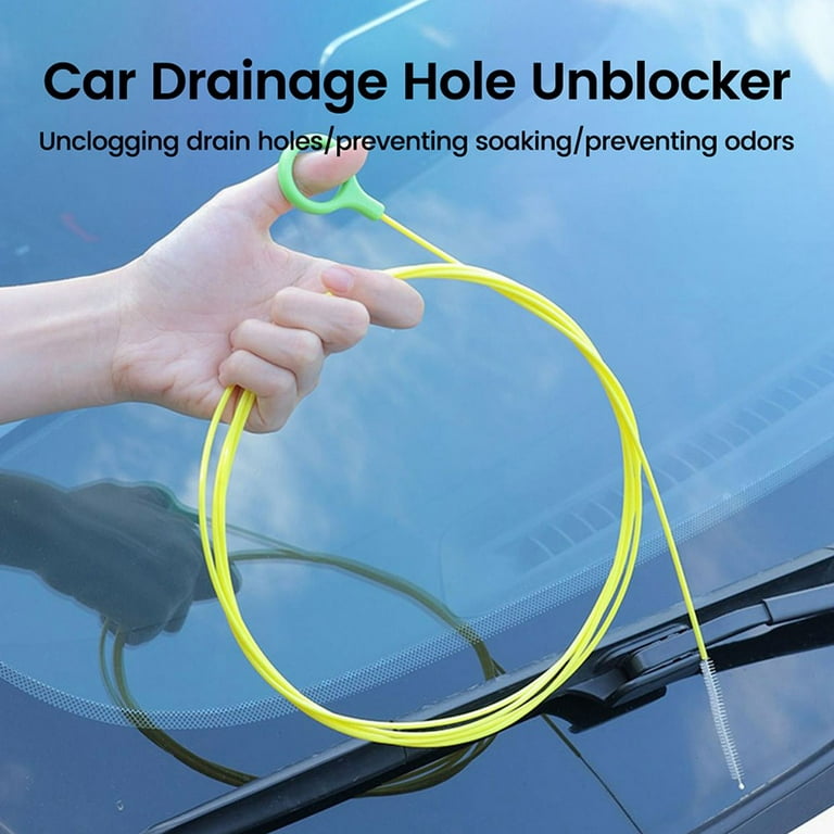1x 150CM Flexible Car Accessories Drain Dredge Sunroof Cleaning Scrub Brush  Tool 