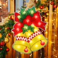 thumbnail image 2 of 17" 20L Bell Christmas Window Silhouette Lights Decorations, Lighted Bell Christmas Window Lights for Christmas,Party,Home,Patio Lawn,Garden, 2 of 7
