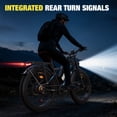thumbnail image 5 of PUJH Electric Motor Bike 6000W Dual Hub 60V 20Ah 50 MPH 35 100 Mile 200Nm 40 Degree Climb 26 inch Fat Tire Full Suspension Hydraulic Brake for Adults, 5 of 8