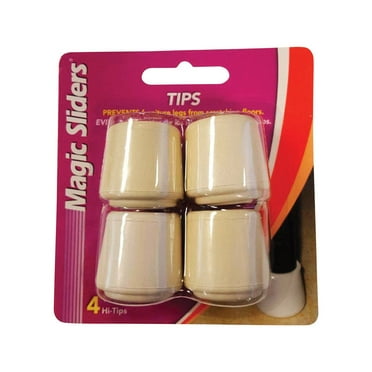 LEG TIP RBR WHT 1.1" 4PK (Pack of 1)