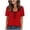RedC, variant on Bixock Women's Short Sleeve Blouse,Summer Casual Tops,Fashion Plaid Print Layered Style Crewneck Short Sleeve Soft Stretchable T-shirts