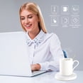 thumbnail image 1 of Posavasos De Calefacción USB Calentador De Taza Portátil Almohadilla De Calentamiento De Taza Táctil Inteligente ANGGREK Descripción de la referencia, 1 of 5