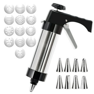 Serlium Electric Cookies Press,Cookie Making kit Homemade Baking Tool with  9 Discs and 1 Icing Tip for Cake Dessert DIY Maker and Decoration Baking
