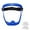 Blue, variant on LYINGF Anti Fog Mask,Adult Clear Face Shield,Plastic Face Mask ,Full Face Shield for Yard Work & Woodworking,Wide View Clear Visor with Anti-Fog Coating,Breathable Bottom Design,Adjustable Headband