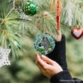 thumbnail image 6 of Zebra Stripes Safari Stained Glass Style Ceramic Ornament, African Animals Christmas Gift and Decor, 6 of 6