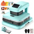 thumbnail image 1 of VEVOR Auto Heat Press Machine, 15 x 15 inch, T-Shirt Press Machine with Auto Release and Adjustable Pressure, Digital Display, Rapid Heating, for Sublimation, Vinyl, Heat Transfer Projects, Green, 1 of 9