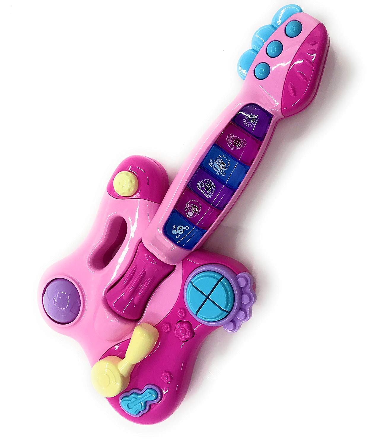 Toy Electric Guitar Musical Toy w/ Interactive Buttons, Levers, Noises