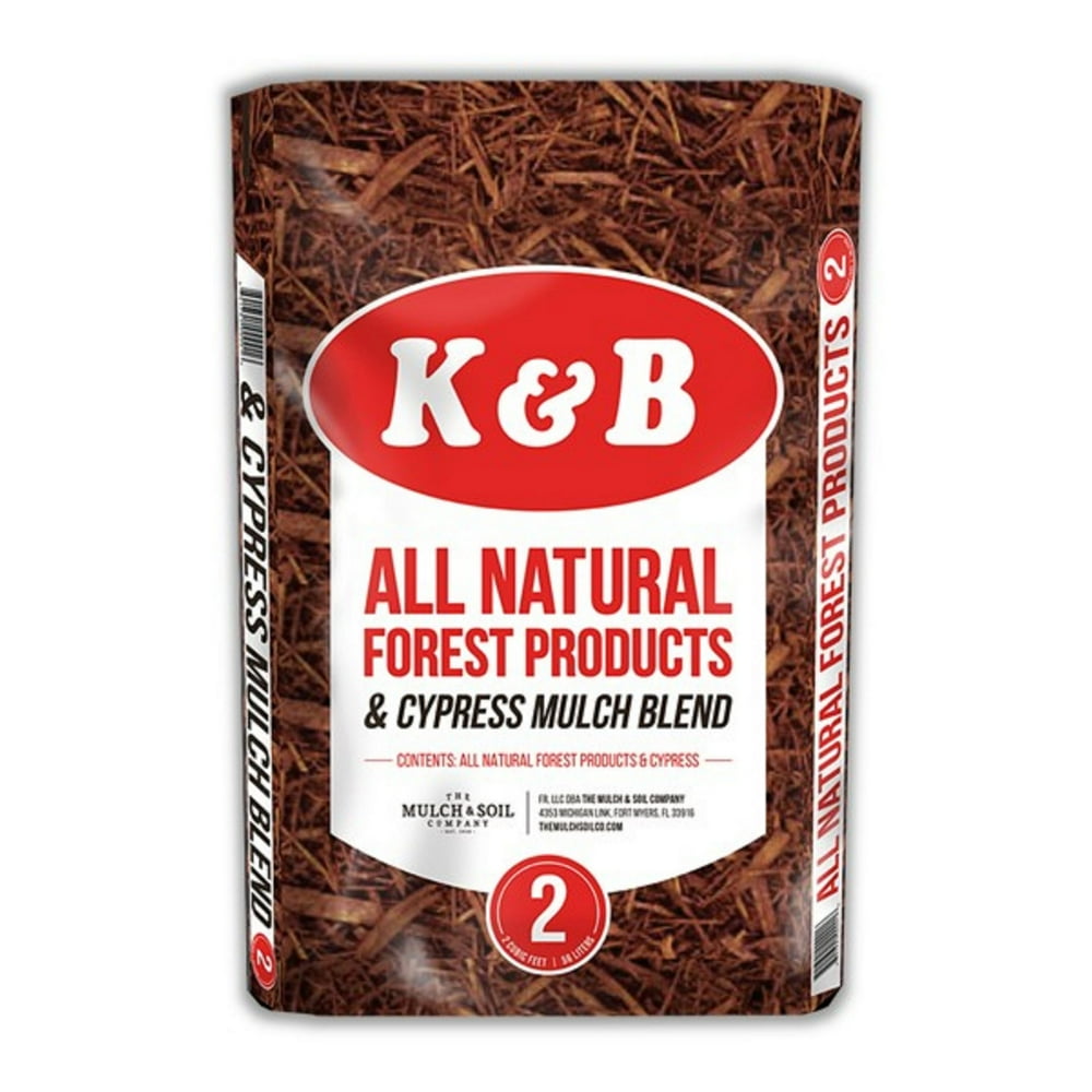 K&B Natural Forest Cypress Mulch Brown Blend 2.0 Cu. ft.