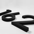 thumbnail image 5 of 5 inch Modern Floating Outdoor Mailbox House Numbers Black Shadow Home Address, 5 of 12