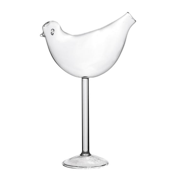 Zxpjkyu Bird Glass Clear Wine Glasses Goblet,Party Juice Beverage Cups,Crystal Champagne