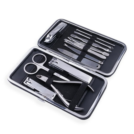 - Ducare Manicure Nail Clippers Set 12Pcs Professional Grooming Nail Tools Kit Travel Case