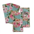 thumbnail image 7 of S4Sassy Green Stripe & Ranunculus Floral Holiday Parties Cloth Table Linen Re-Usable Dinner Napkins Set 18 x 18"(Pack of 6), 7 of 7