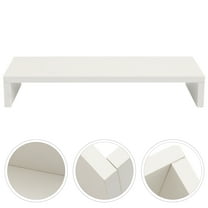 Masteelf Computer Monitor Riser White Stand for Neck Pain Desktop Rack
