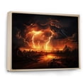 thumbnail image 2 of Designart "Raging Inferno of the Storm I" Landscapes Floater Framed Canvas Print, 2 of 7