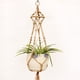 thumbnail image 1 of Colgador de plantas hecho a mano, Red colgante, decoración del hogar, sala de estar, ahorro de espacio, elegante cesta de cuerda para exhibición, soporte para maceta de flores de jardín, 1 of 5