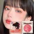 thumbnail image 3 of Monochrome Powder Blusher Shiny Powder Blush Makeup powder relief Blusher V8I0, 3 of 6