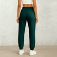 thumbnail image 3 of Joggers for Women High Waisted Drawstring Sweatpants Trendy Joggers with Pockets Workout Athletic Sweat Pants 2026 Dark Green S, 3 of 4