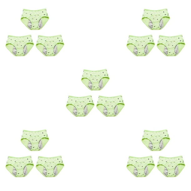 Bragas de período Sonducket para niñas y niños, ropa interior menstrual, a prueba de fugas, algodón, Camarón Rojo, L