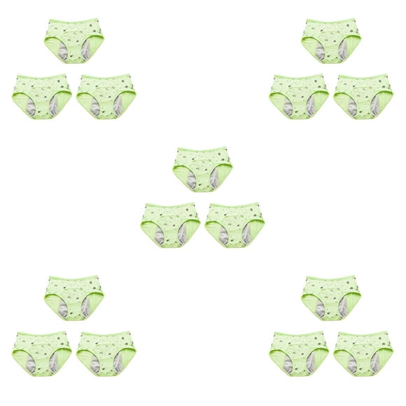 Qarigey Bragas de 3 piezas con estampado de dibujos animados para niños y niñas, ropa interior menstrual, calzoncillos, lencería para mujer Type8 NO8