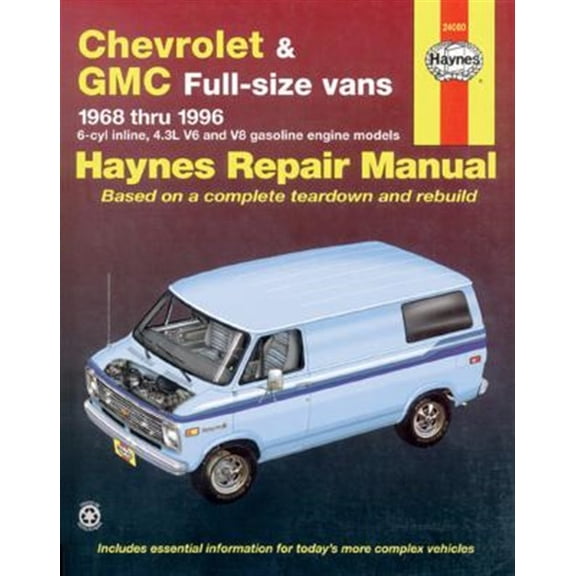 Pre-Owned Chevrolet & GMC Full-size Gas Vans (68-96) Haynes Repair Manual ^