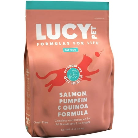 UPC: 0850657006432 | Lucy Pet Products Formulas for Life Dry Cat Food Salmon Pumpkin & Quinoa 1 Each/4 lb
