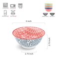 thumbnail image 4 of Selamica Porcelain 20oz Cereal Bowl Set - Set of 6, 6 inch Soup Bowls, Ceramic bowls for Cereal, Soup, Salad and Pasta, Colorful bowls, 4 of 4