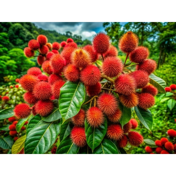 30 Lipstick Tree Seeds for Planting - Contains Pigment Annatto