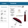 thumbnail image 2 of Sombrilla con Sistema Automático y Filtro UV Color Vino, 2 of 5