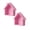 A280 Pink 9.8x9.4x7.3" 2Pack, variant on 2Pcs Shaped Wooden Display Shelves | Cute Small Nursery Decorative Shelf Farmhouse Home Sign With Unique Design Hangs 9.8x9.4x7.3"