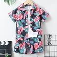 thumbnail image 7 of TAIAOJING Boys Summer Outfits Sets Casual Beach Short Sleeve Shirt Shorts Two Piece Outfits Sets For Kids Toddler Boys Comfortable Playwear Daily Wear Leisure 3-4Y, 7 of 7