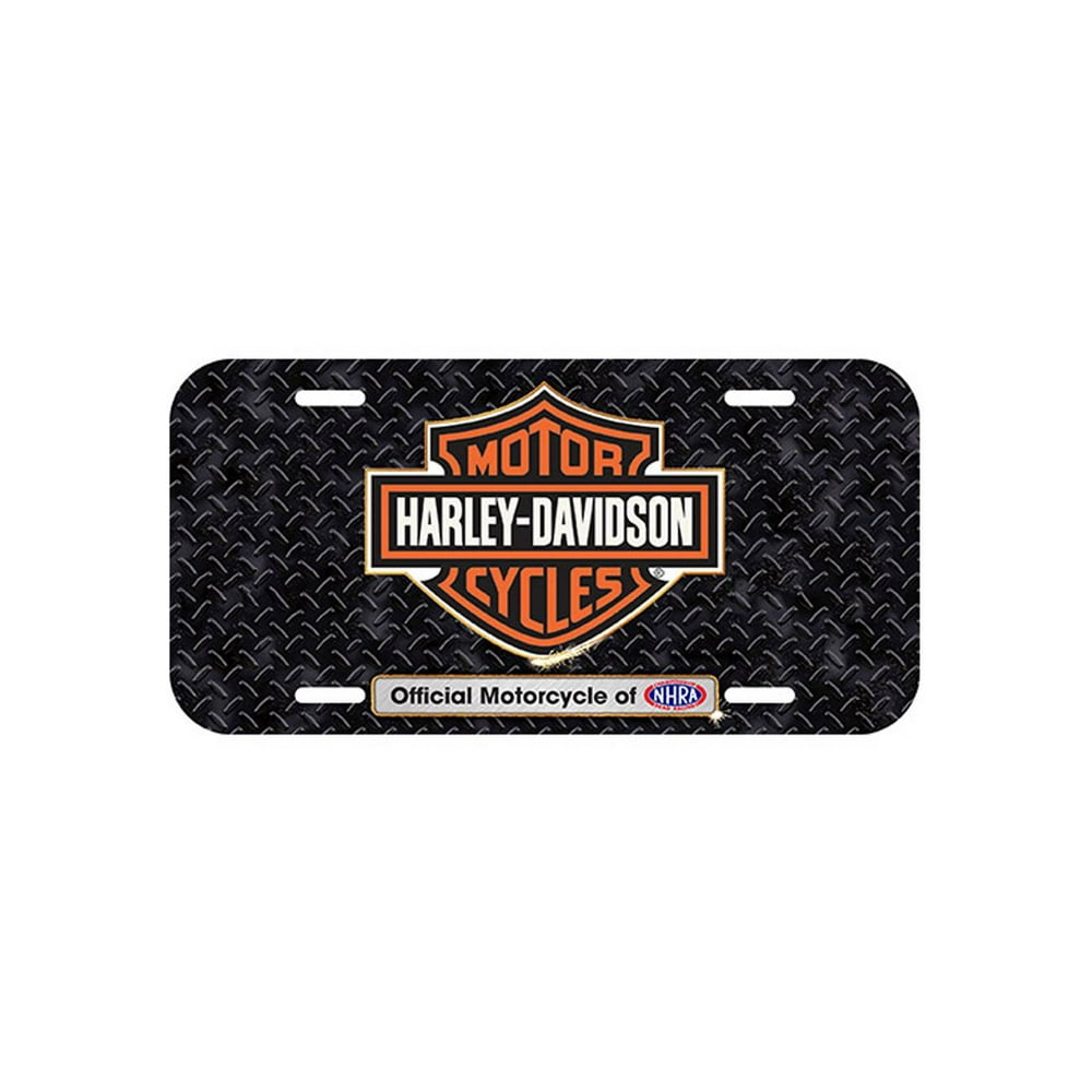 HarleyDavidson Screamin' Eagle Diamond Plate License Plate, 6x12in